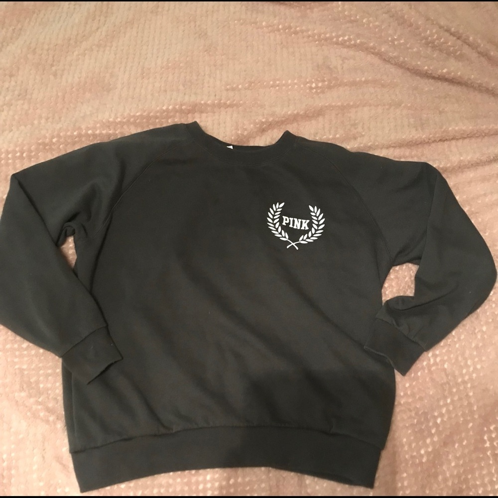 Grey PINK pullover sweatshirt. Very comfortable!!!